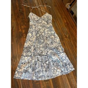 Mexx Blue and White Paisley Midi Dress